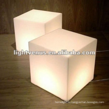 Современные акриловые низким светодиодный куб стол/мебель